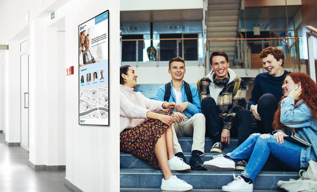 Digital signage in public environments with Smartsign